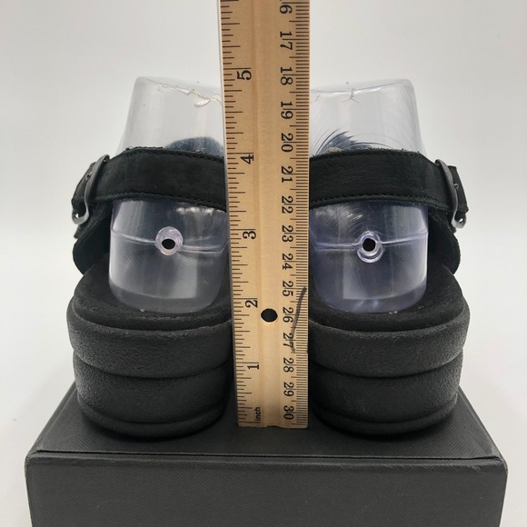 Mephisto Sandals Women's Size 9  Black Leather‎ slingback Peep Toe - Picture 7 of 11